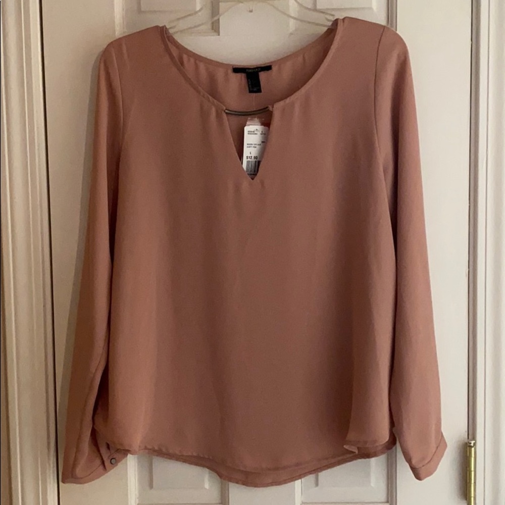 Pale Blush Pink Blouse